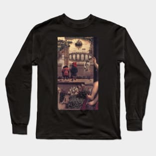 the virgin of the chancellor rolin detail 1436 1 - Jan van Eyck Long Sleeve T-Shirt